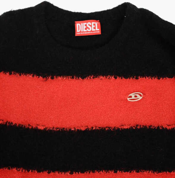 Rochii Diesel Red Tag Knitted Striped Dvirginia Dress Black Fete (BM 11664975) 2