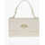 Moschino Love Faux Leather Shoulder Bag With Golden Logo White