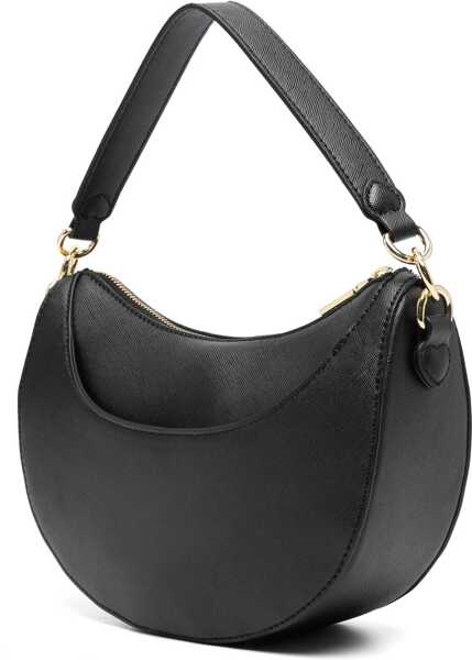 Genti tip postas Moschino Love Saffiano Faux Leather Eco-Friendly Hobo Bag Black Femei (BM 11665068) 3