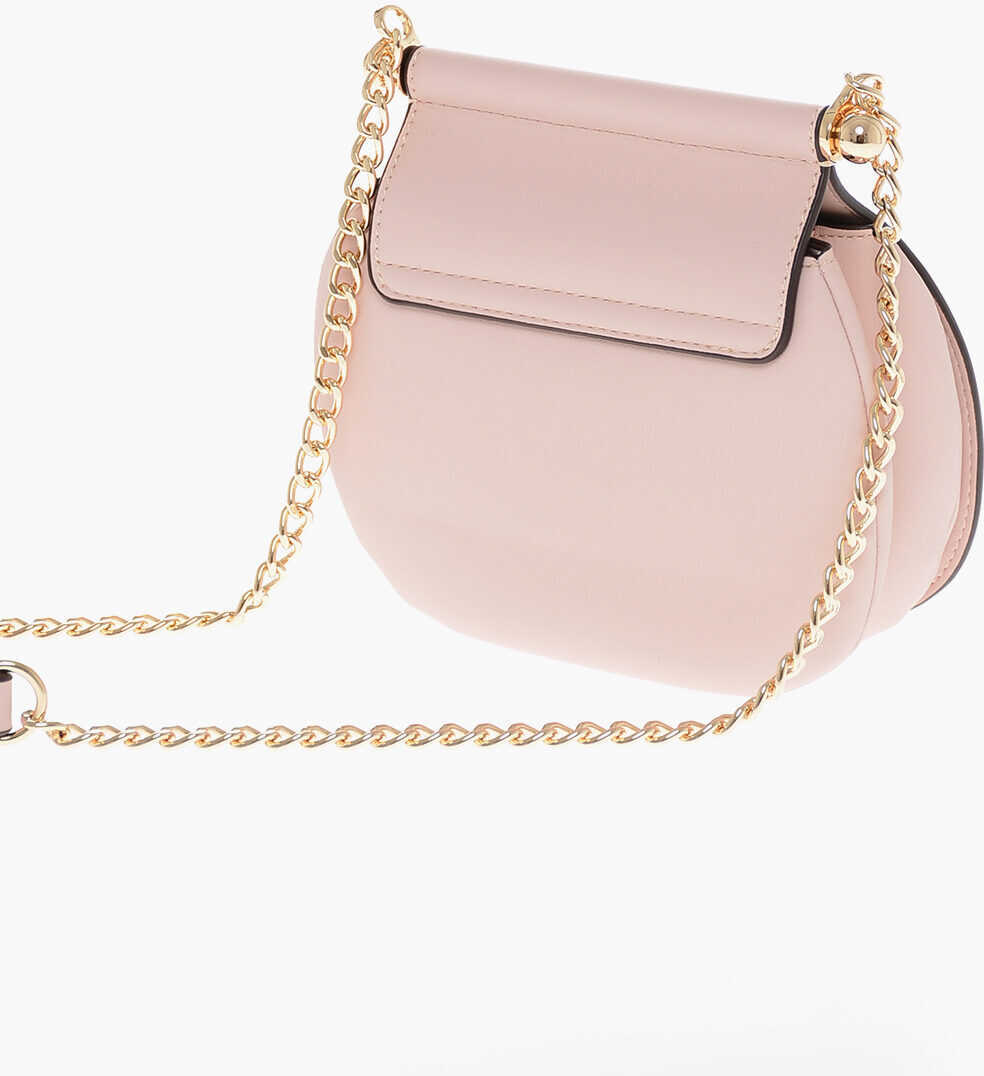 Genti tip postas Moschino Love Faux Leather Bag With Chain Shoulder Strap And Golden L Pink Femei (BM 11665074) 2