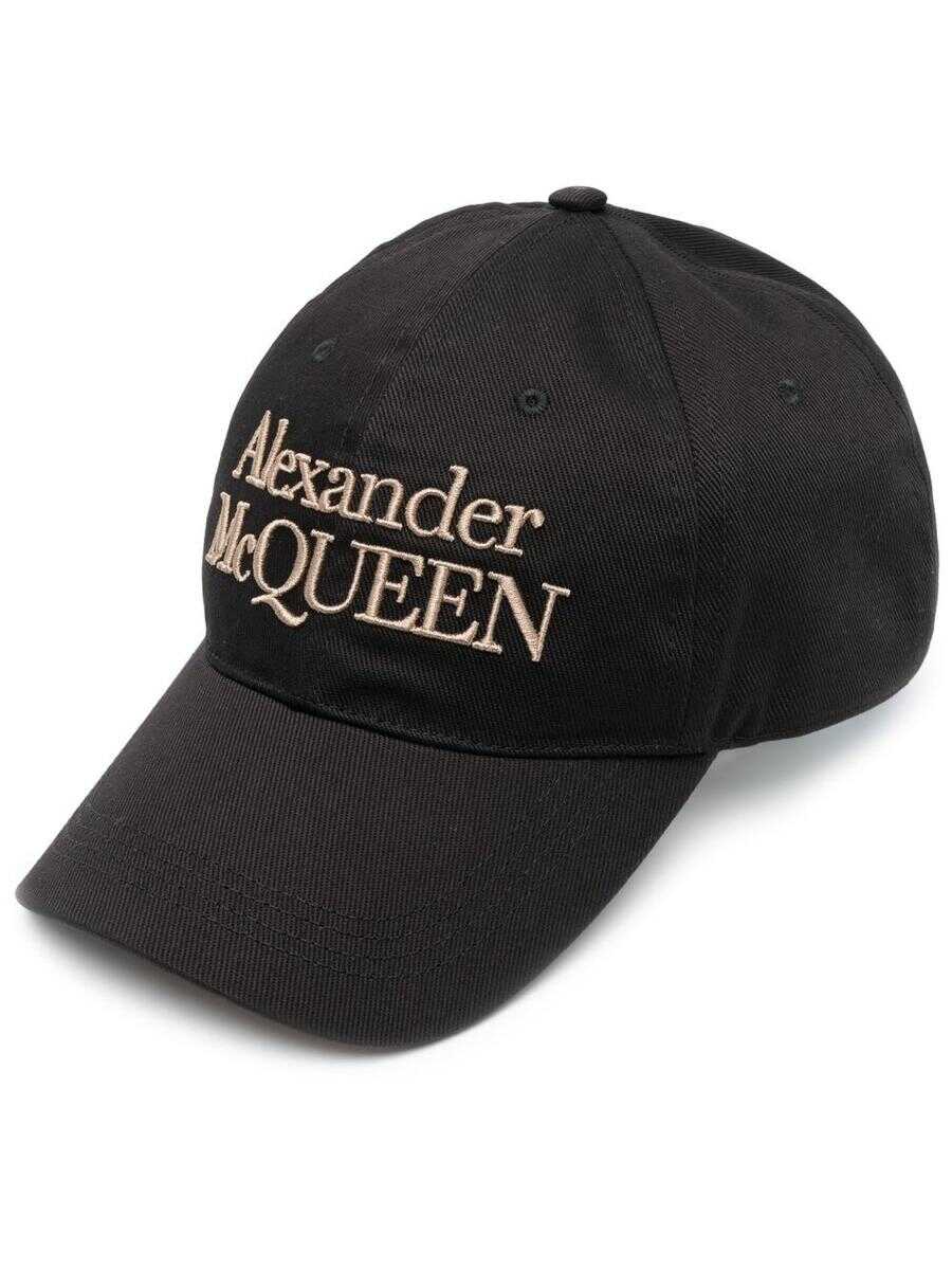Alexander McQueen Alexander McQueen Hats BLACK/BEIGE