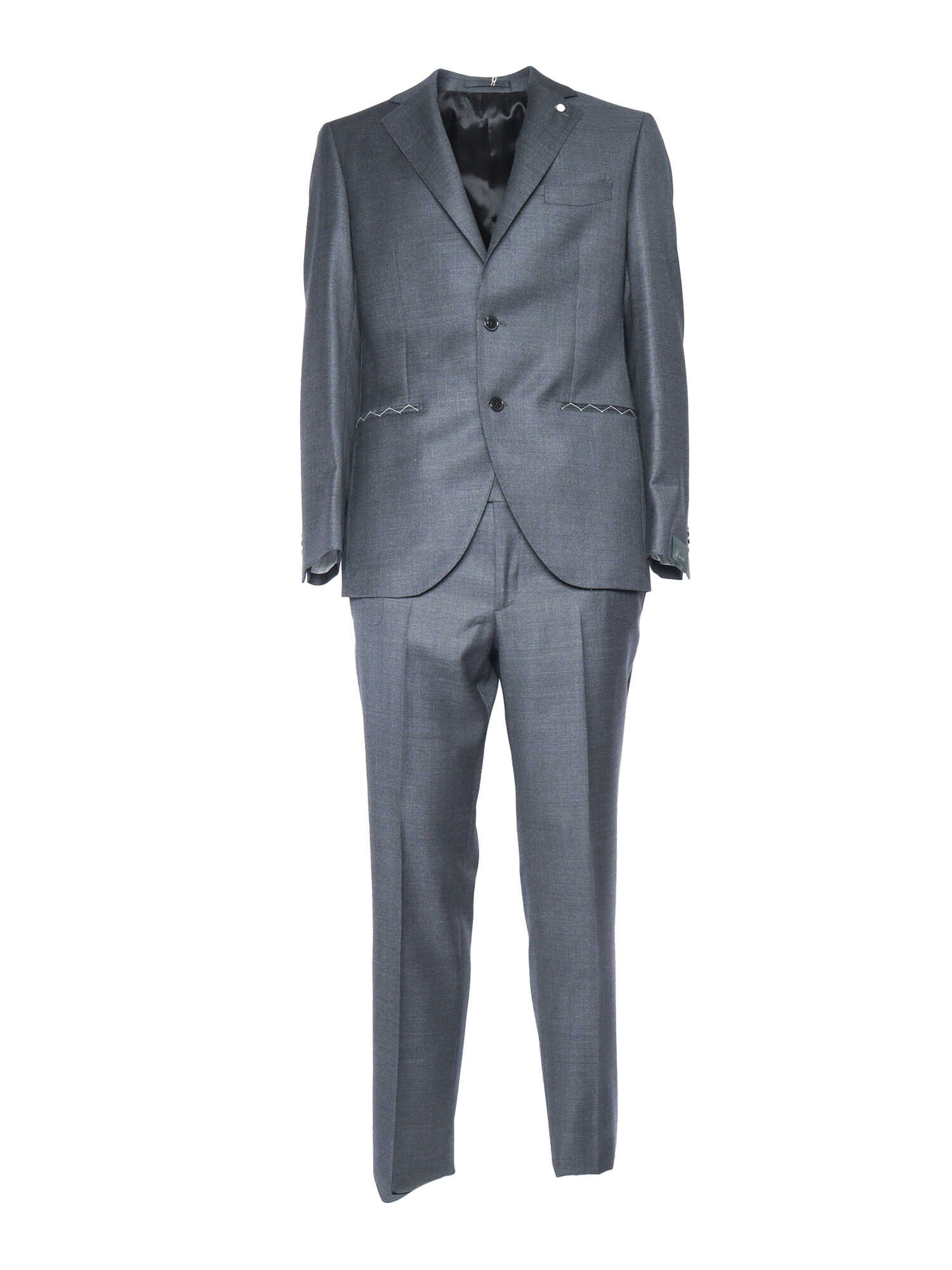 Brando-Lubiam Single-breasted suit Gray