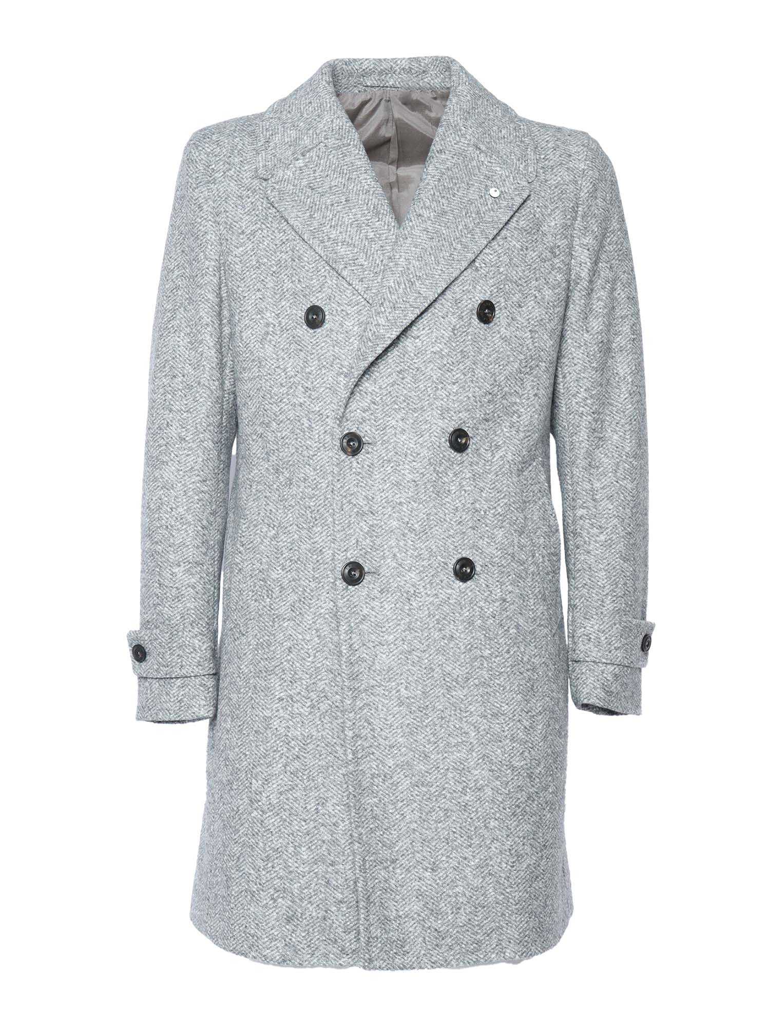 Lbm 1911 Lubiam Double-breasted coat Gray