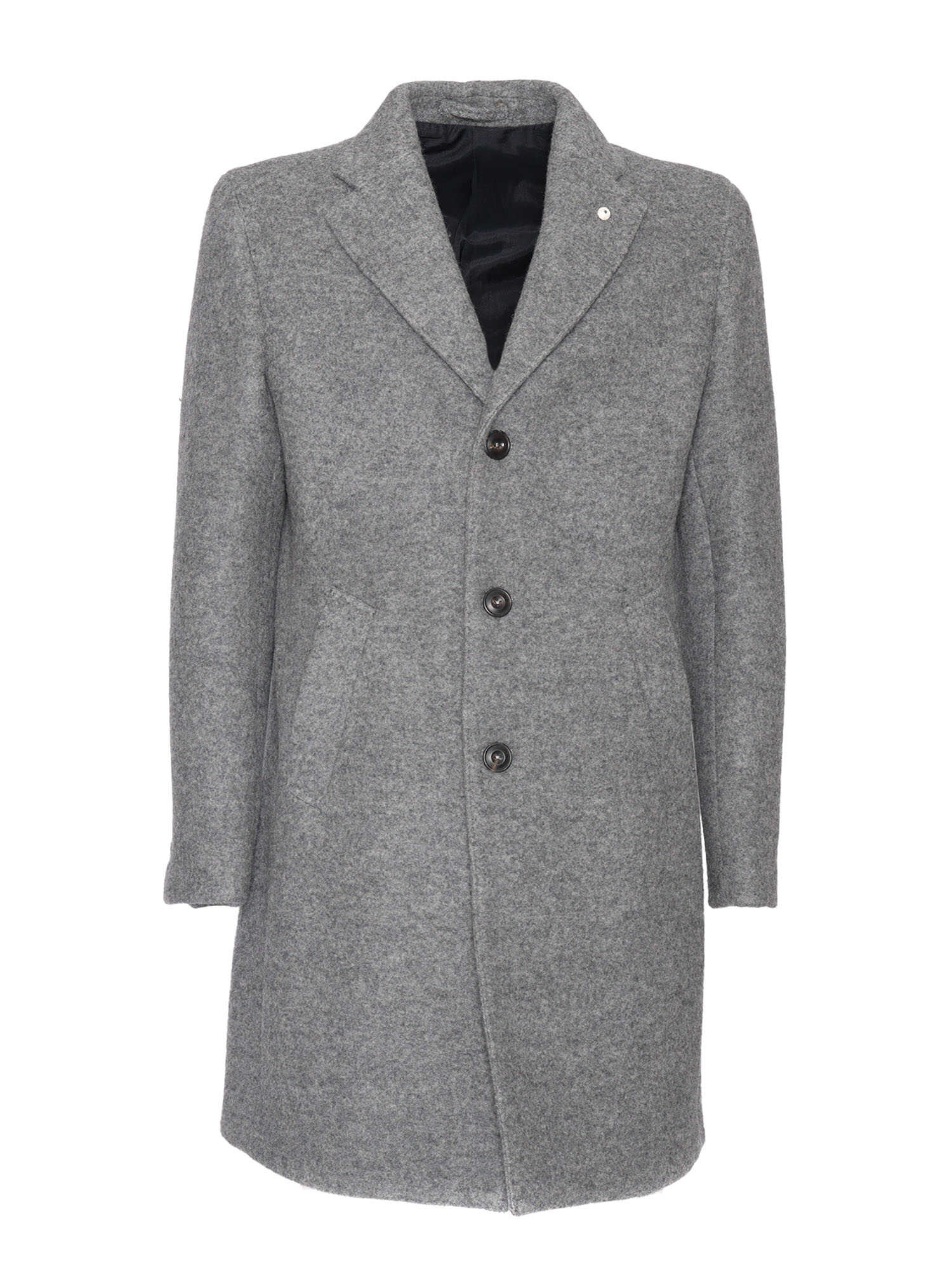 Brando-Lubiam Single-breasted coat Gray