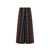 Burberry Burberry Checked Wide Leg Canvas Pants Brown