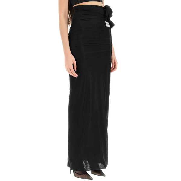 Fuste casual Dolce & Gabbana Dolce&Gabbana Jersey Stretch Maxi Skirt Black Femei (BM 11681598) 2