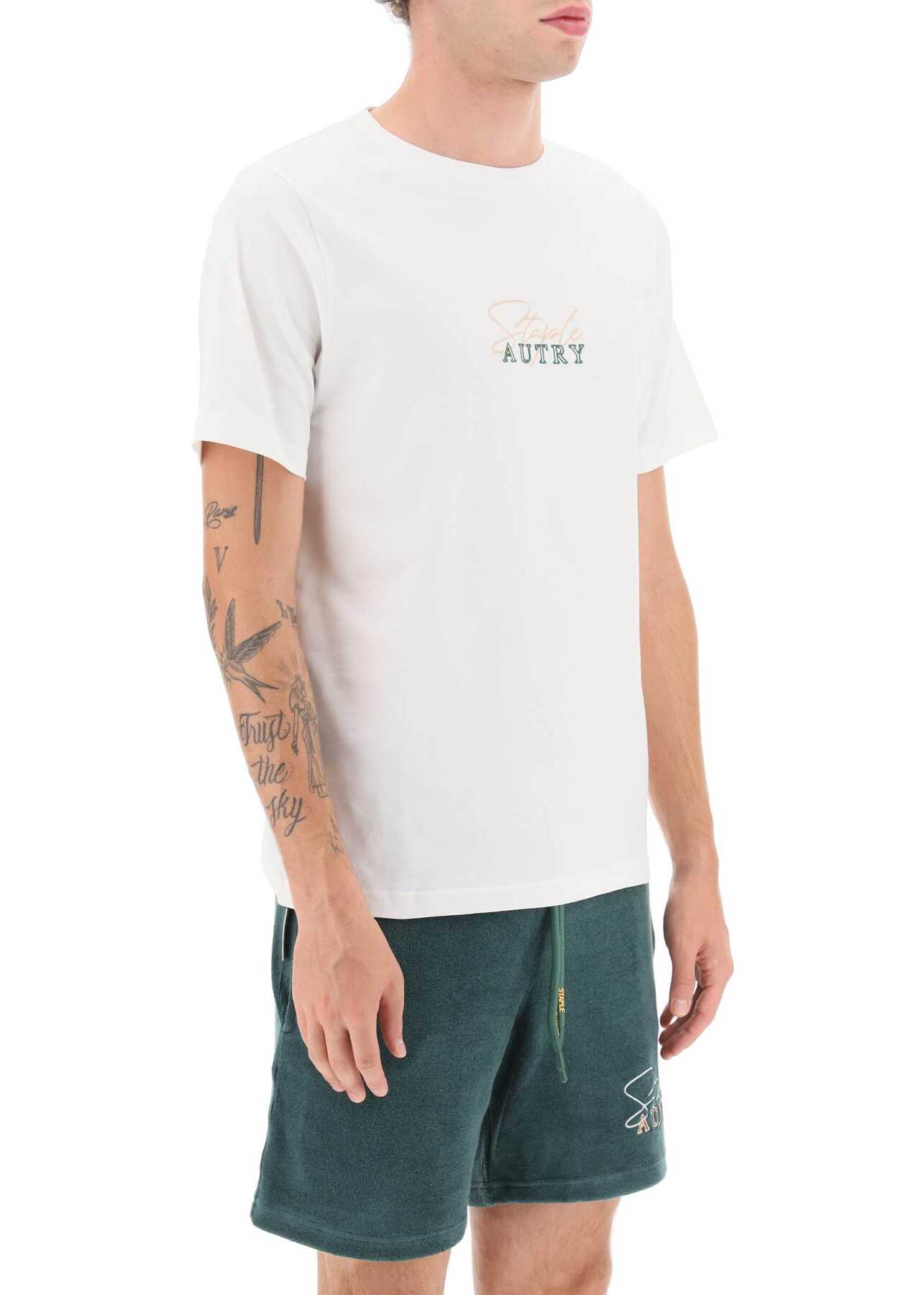 AUTRY Jeff Staple Crew-Neck T-Shirt TINTO WHITE