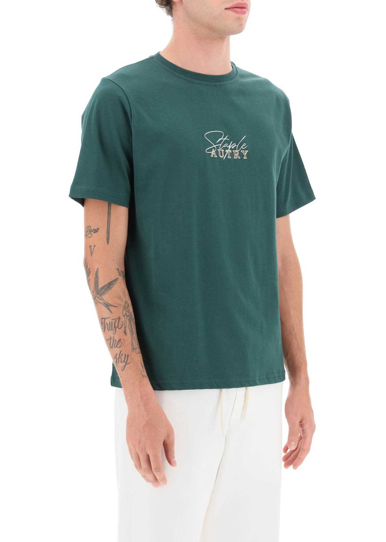AUTRY Jeff Staple Crew-Neck T-Shirt TINTO GREEN