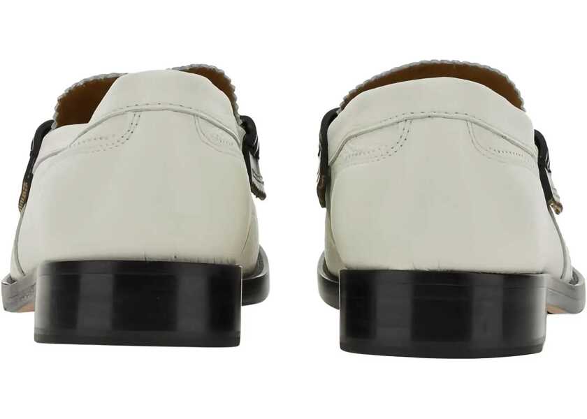 Mocasini COLLEGE Leather Loafer WHITE Femei (BM 11689884) 3