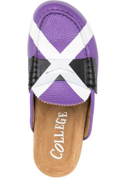 Saboti COLLEGE Sabot With Iconic X PURPLE Femei (BM 11689887) 4