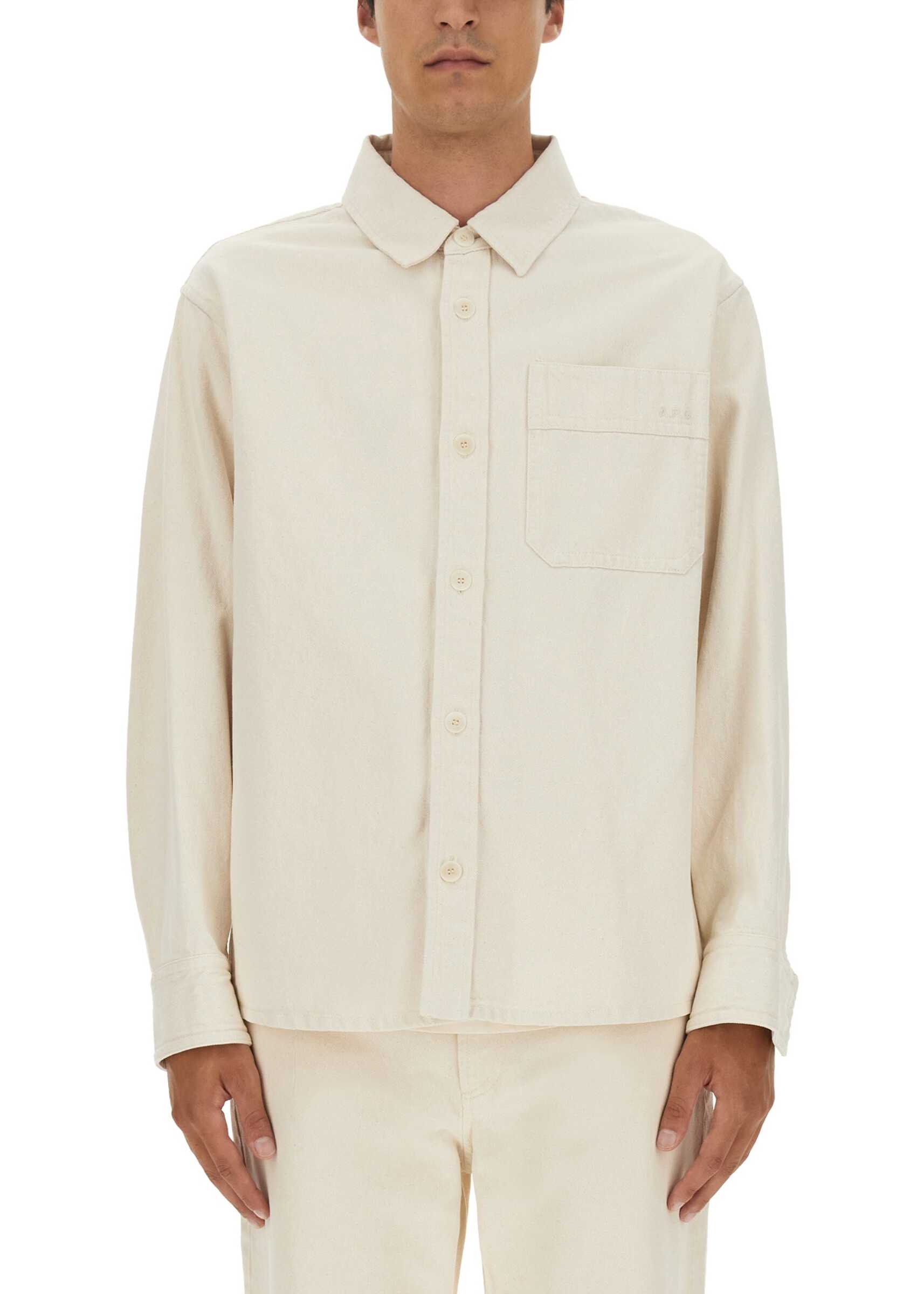 A.P.C. Denim Shirt BEIGE