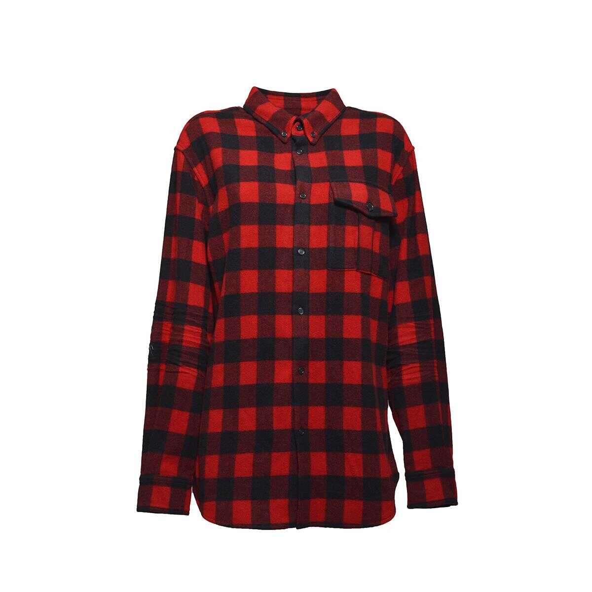 DSQUARED2 DSQUARED2 Red and black wool plaid shirt Dsquared2 ROSSO/NERO