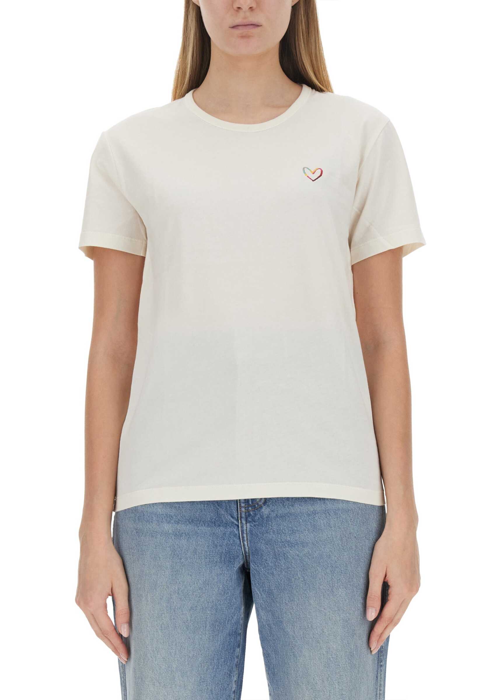 PS by Paul Smith Swirl Heart T-Shirt WHITE
