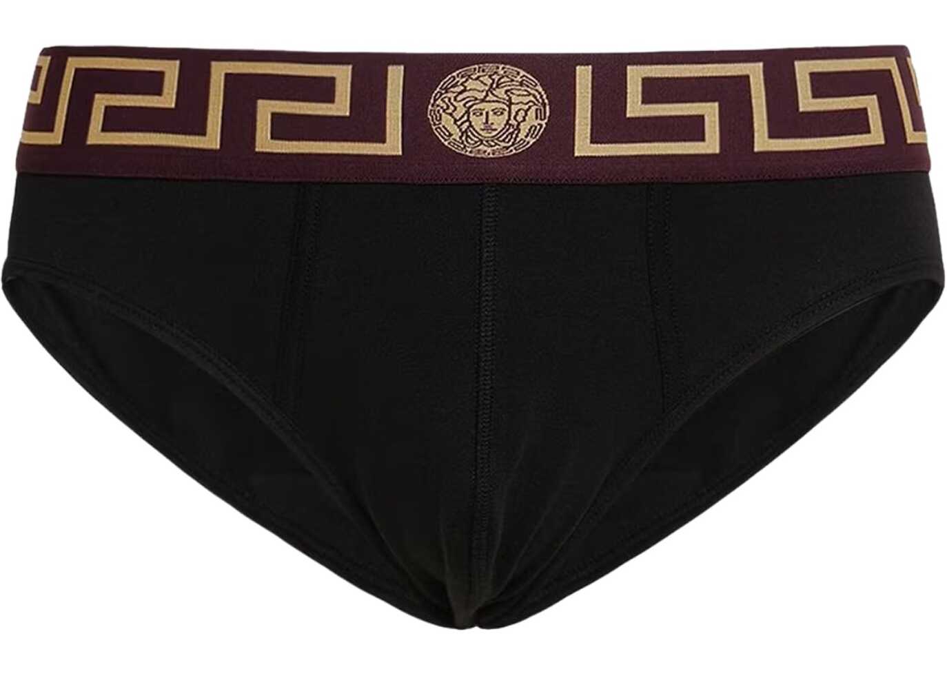 Versace Panties With Greek Border BLACK