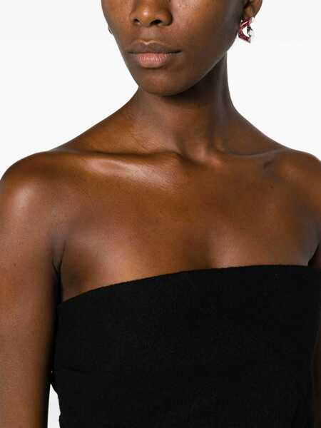 Bluze Rick Owens Asymmetrical Long Top BLACK Femei (BM 11699928) 5