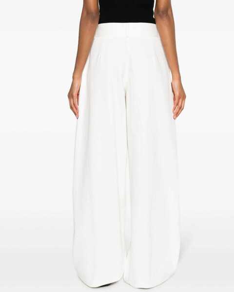Pantaloni casual Jil Sander Wide Leg Pants WHITE Femei (BM 11701893) 4