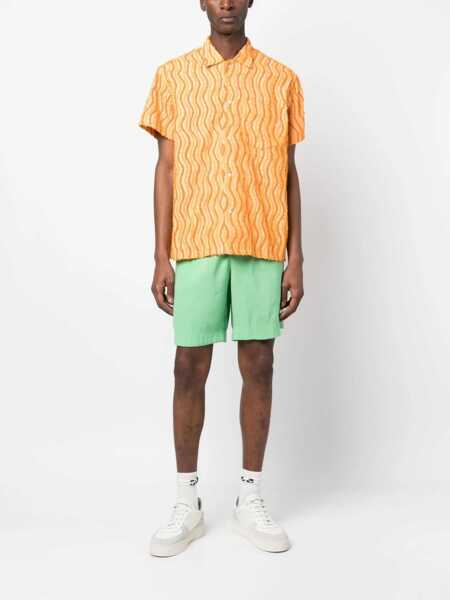 Camasi casual MSGM Bermuda With Logo GREEN Barbati (BM 11701968) 2