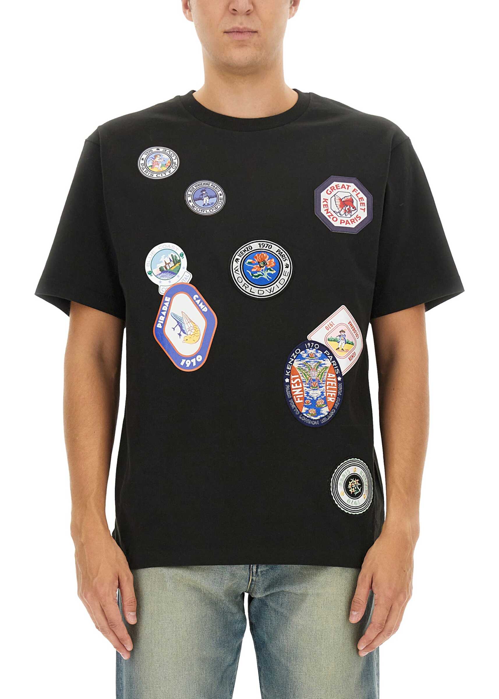 Kenzo T-Shirt With Patch BLACK