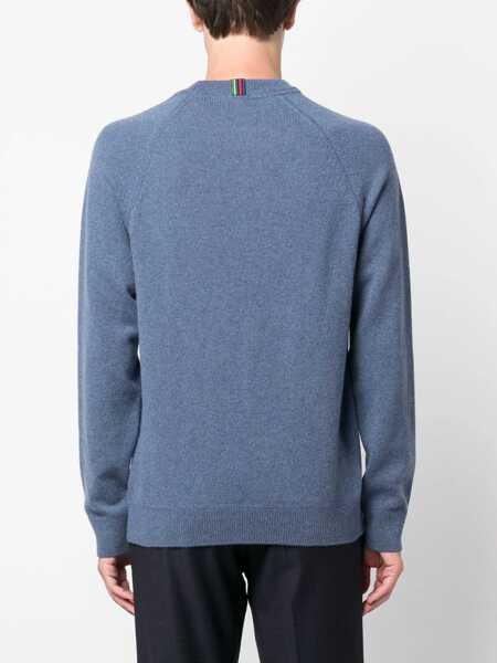 Pulovere casual Paul Smith Wool Jersey. BLUE Barbati (BM 11704095) 4