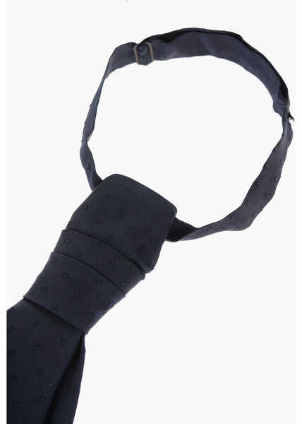 Cravate CORNELIANI Polka Dots Silk Cerimony Ascot Tie Blue Barbati (BM 11711334) 3