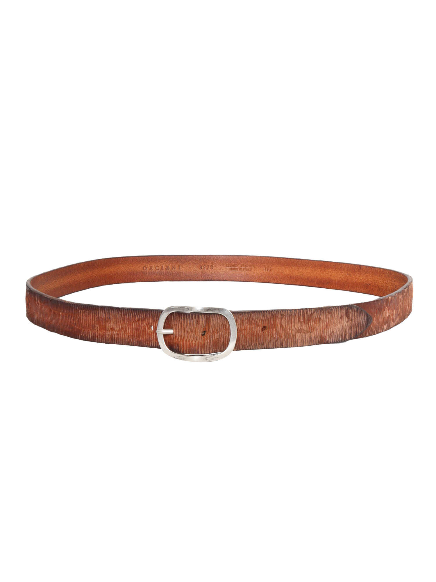 Claudio Orciani Knurled belt Brown