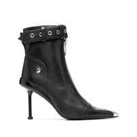 Bocanci Alexander McQueen 'Slash Biker' Ankle Boots Femei