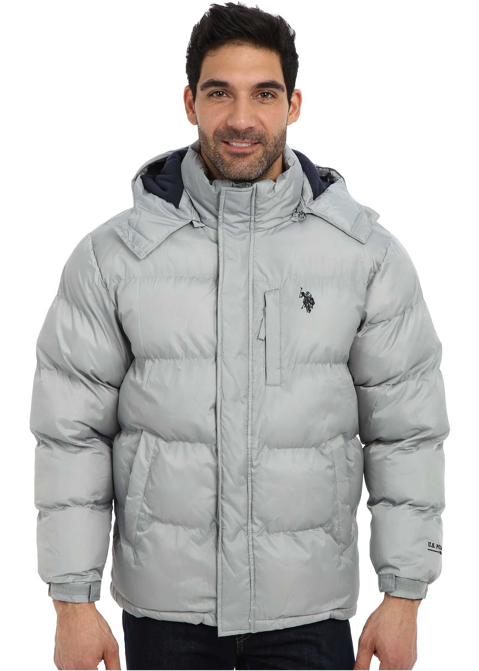 Geaca U.S. POLO ASSN. Classic Short Bubble Coat w/ Small Pony Lime Stone