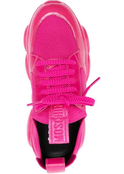 Sneakers Moschino Sneaker With Logo FUCHSIA Femei (BM 11721150) 4