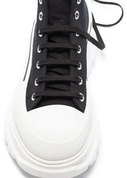 Sneakers Alexander McQueen Lace-Up Hight Top Sneakers With Platform 7Cm Black Barbati (BM 11721705) 2