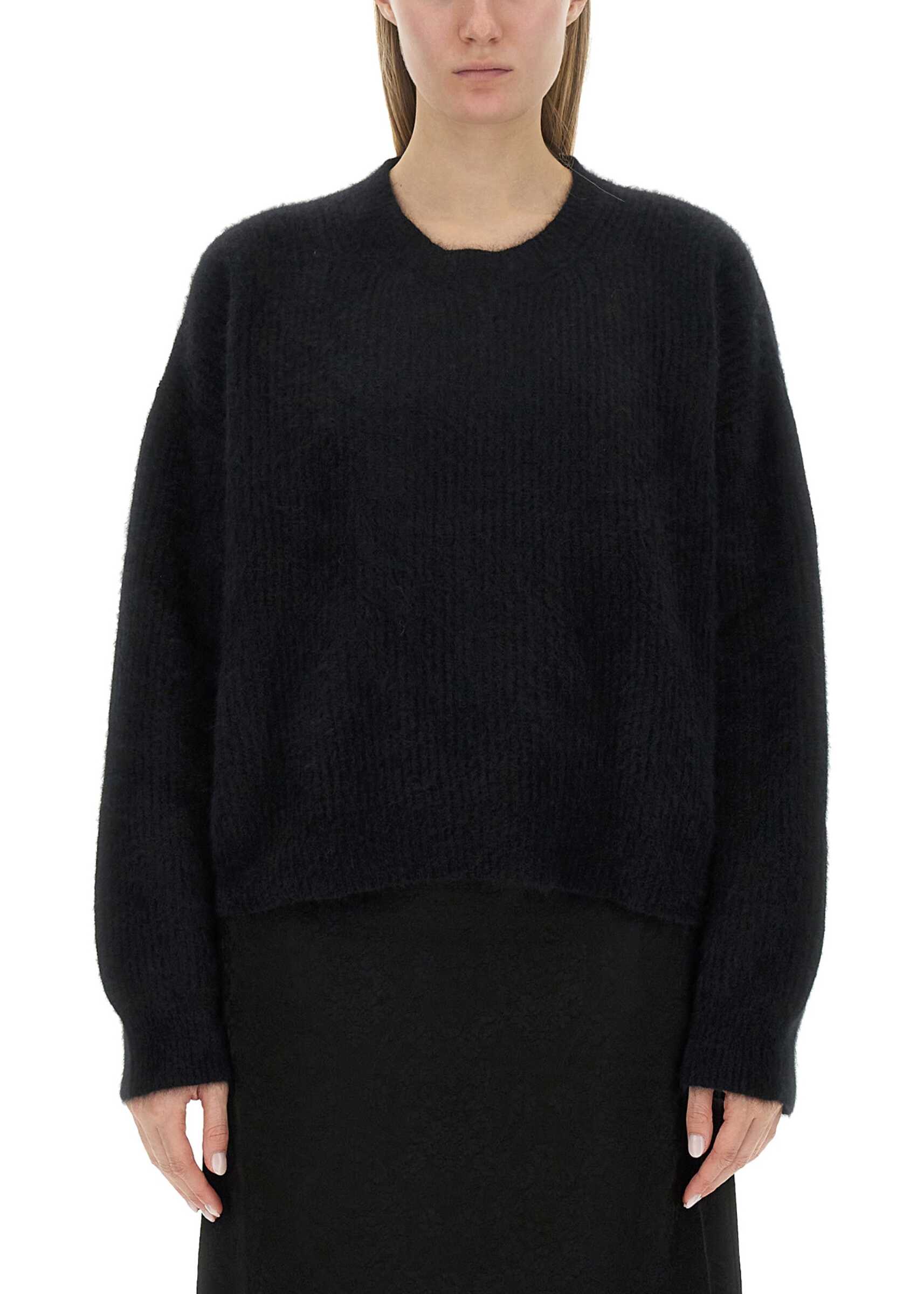 UMA WANG Racoon Sweater BLACK