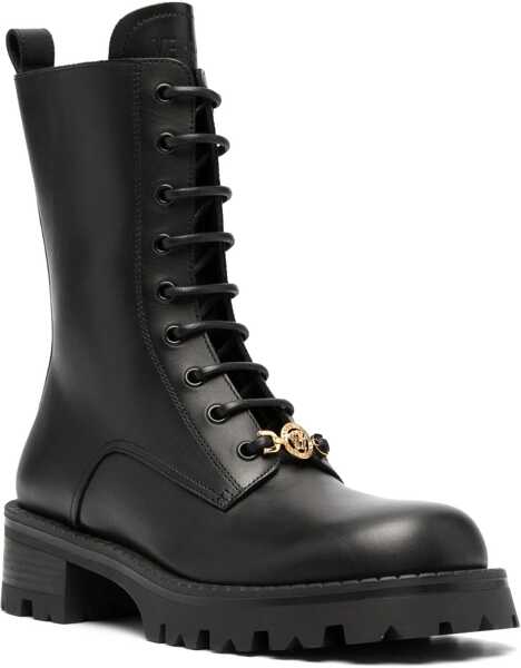 Cizme scurte Versace Boot With Laces Alia BLACK Femei (BM 11721807) 2