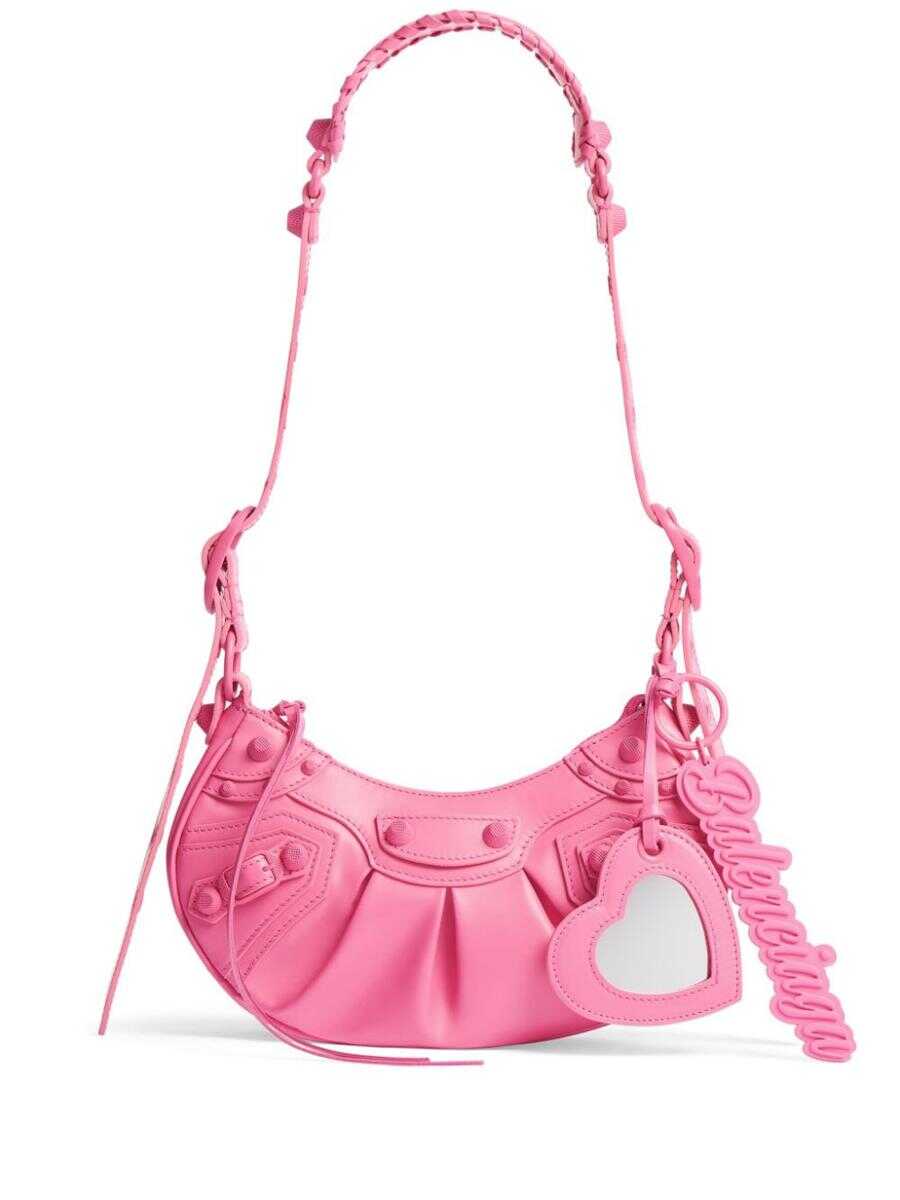 Balenciaga BALENCIAGA Le Cagole XS leather shoulder bag FUCHSIA