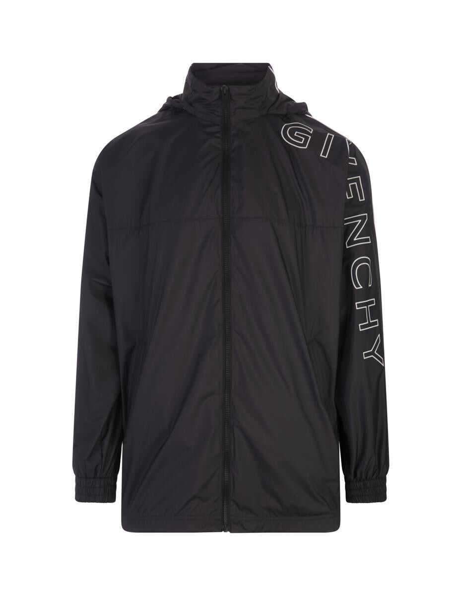 Givenchy GIVENCHY Nylon Sports Jacket With Logo BLACK