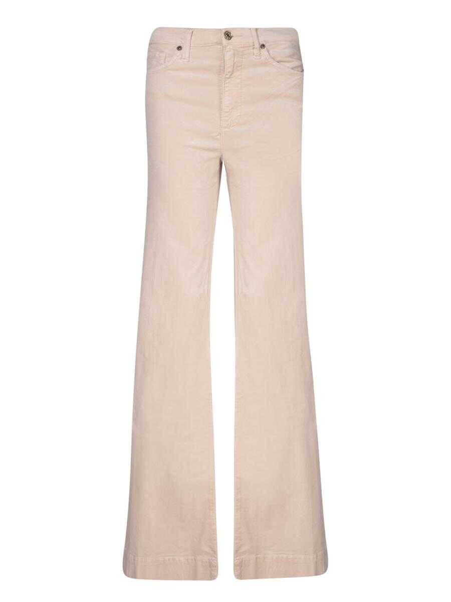 7 For All Mankind 7 FOR ALL MANKIND TROUSERS WHITE