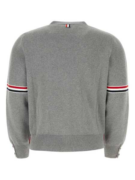 Cardigane Thom Browne Thom Browne Rwb Cotton Cardigan LIGHT GREY Barbati (BM 11731611) 2