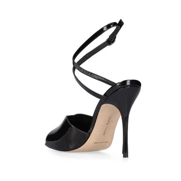Sandale cu toc Manolo Blahnik Manolo Blahnik Hourani 105 Sandals Black Femei (BM 11735817) 3