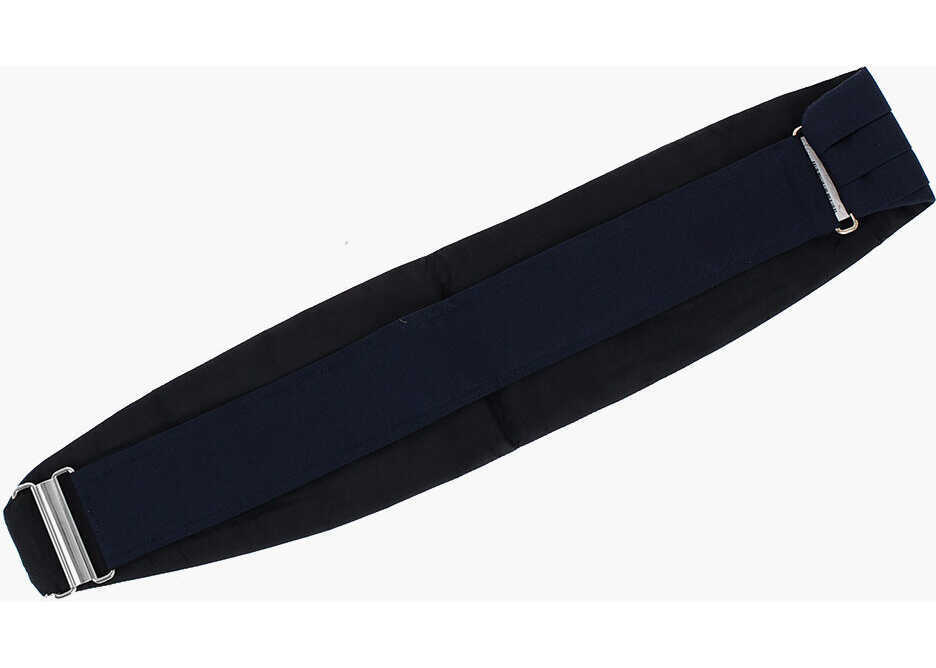 Curele CORNELIANI Pleated Silk Cummerbund Blue Barbati (BM 11738406) 2