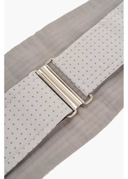 Curele CORNELIANI Cc Collection Silk Cummerbund With Micro Patterns Gray Barbati (BM 11739183) 3