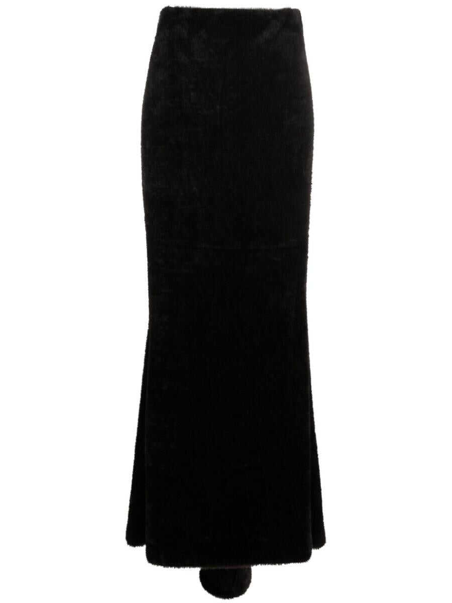 THE ANDAMANE THE ANDAMANE Mermaid maxi skirt BLACK