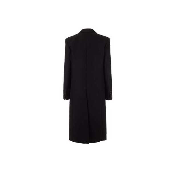 Paltoane Saint Laurent Saint Laurent Satin Coat Black Femei (BM 11775987) 2