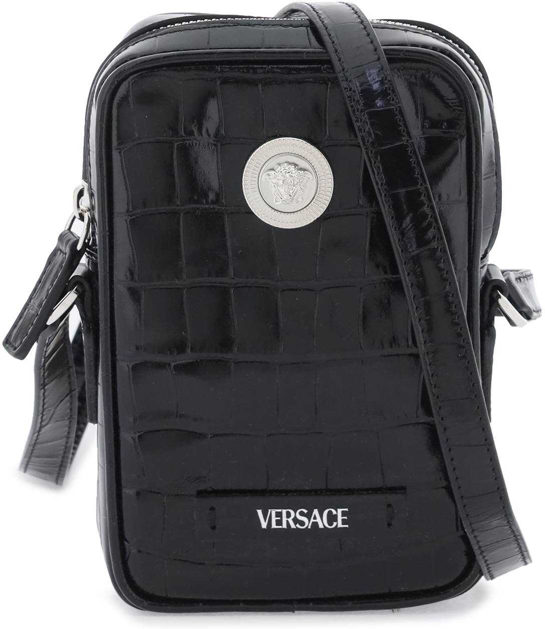 Versace Medusa Biggie Crossbody Bag BLACK PALLADIUM
