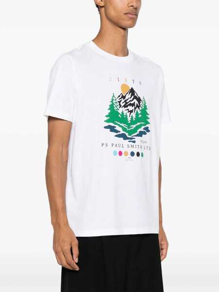 Tricouri Paul Smith T-Shirt With Logo WHITE Barbati (BM 11776455) 3