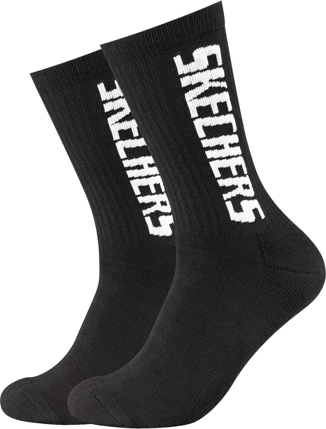 SKECHERS 2pk Cushioned Socks Black