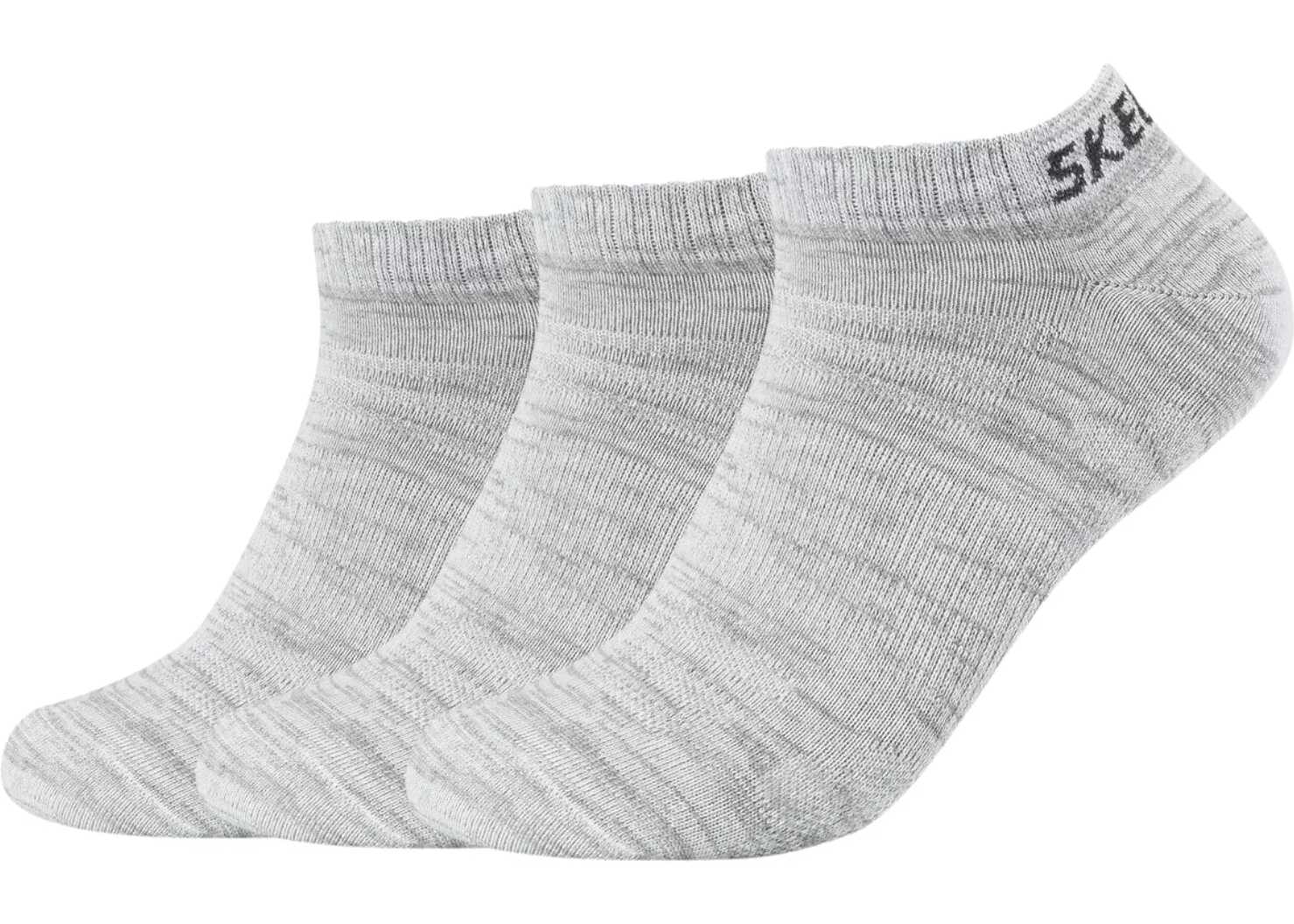 SKECHERS 3PPK Mesh Ventilation Socks Grey