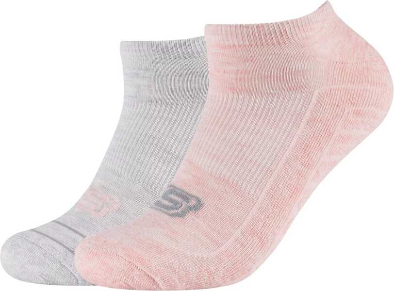 Sosete SKECHERS 2PPK Basic Cushioned Sneaker Socks Grey Barbati (BM 11776785) 1
