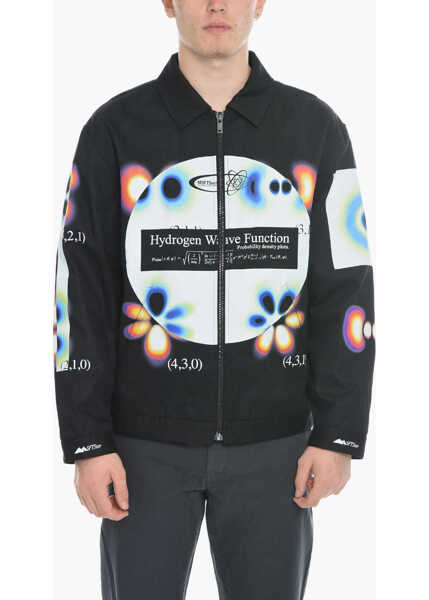 Jachete MSFTSREP Cootn Twill Hydrogen Wave Jacket With Gradient Print Black Barbati (BM 11777448) 1