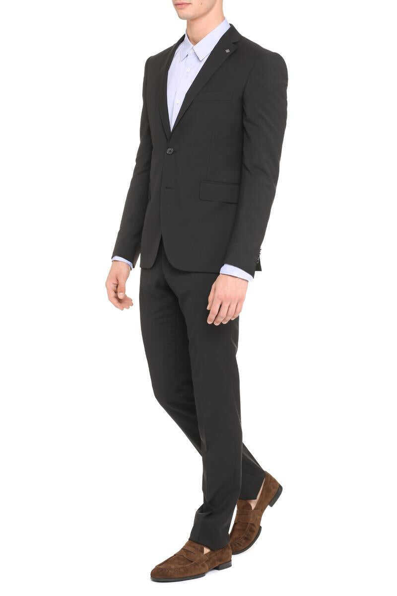 Costume Tagliatore Tagliatore Virgin Wool Two Piece Suit Black Barbati (BM 11782419) 2