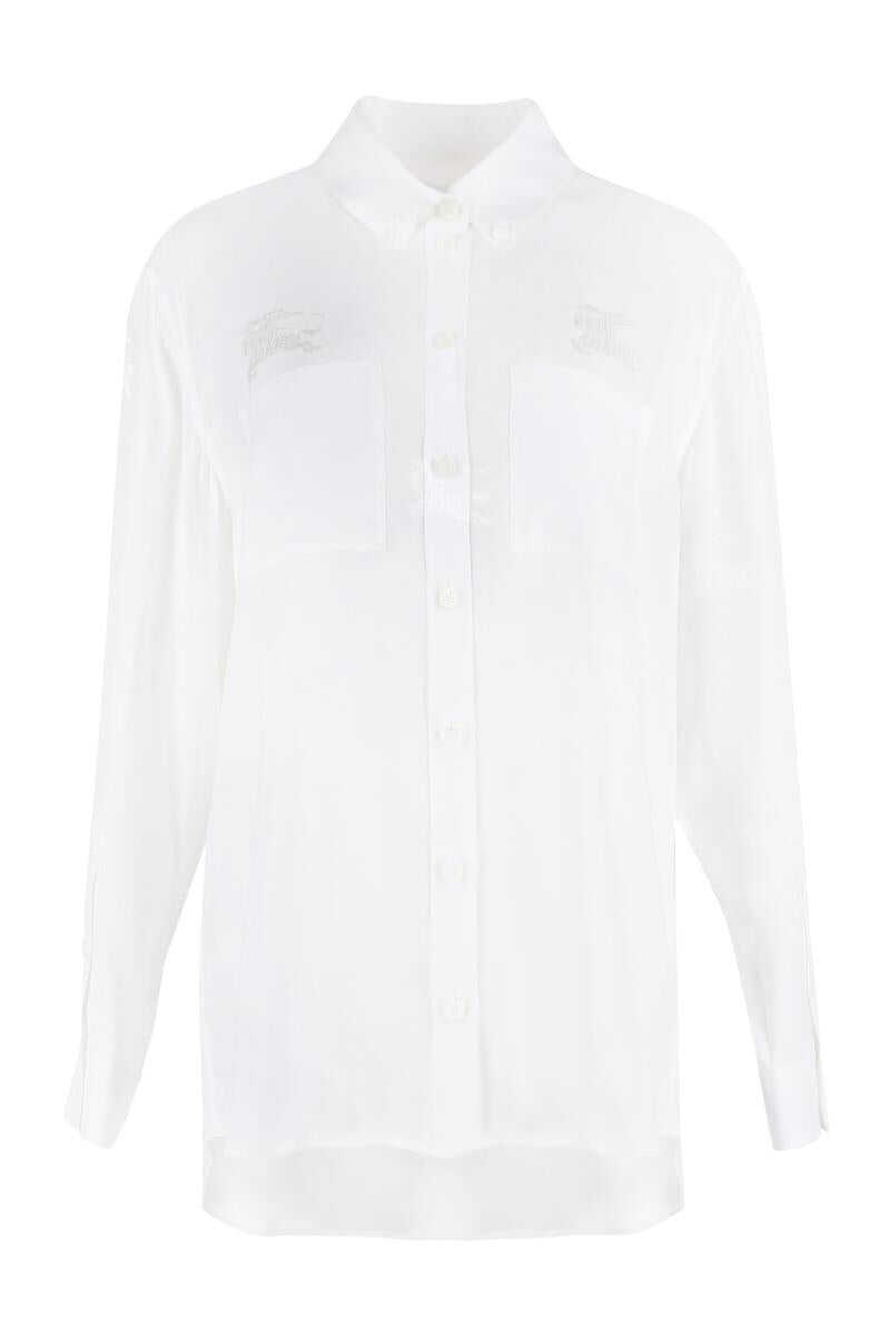 Burberry BURBERRY SILK SHIRT WHITE