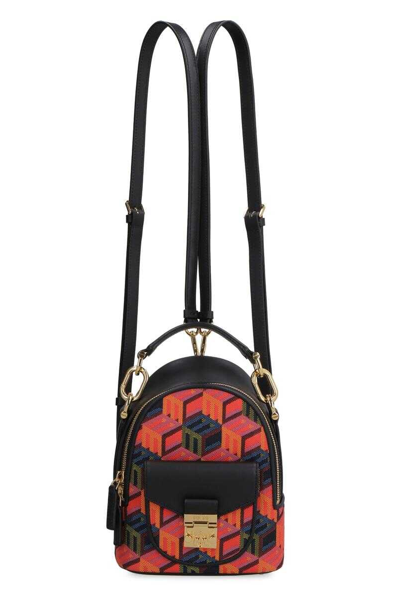 MCM MCM PATRICIA SMALL CONVERTIBLE BACKPACK MULTICOLOR