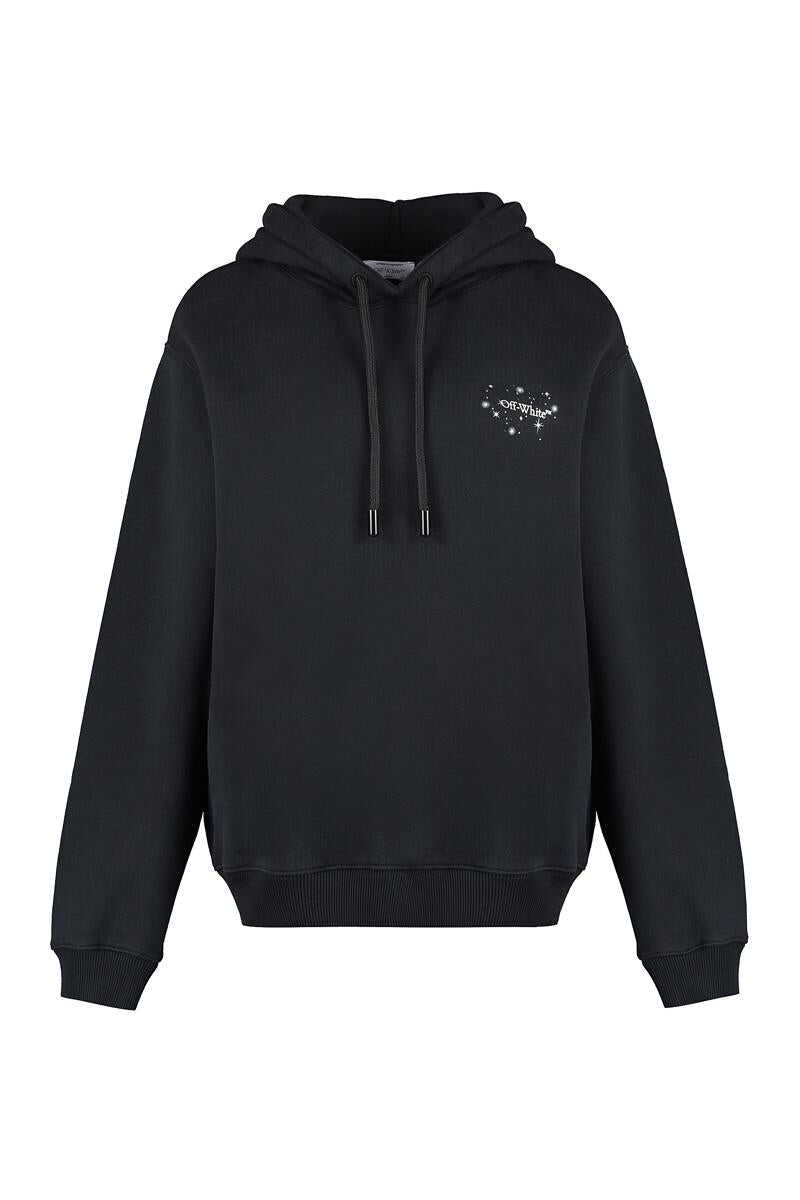 Off-White OFF-WHITE BLING COTTON HOODIE black